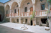 Cappadocia, Mustafapasa village, greek house now housing a traditional carpet centre